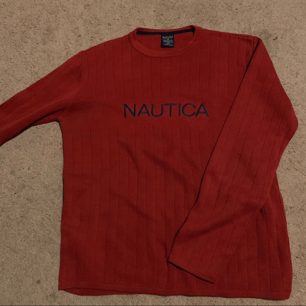 Red Nautica Sweater